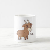Goat Meh Funny Doodle Kaffeetasse (Mittel)