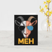 Goat Meh Funny Goat Lover Bauer Geschenk Karte (Gelbe Blume)