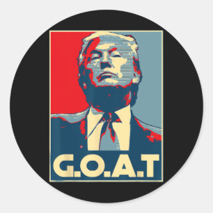 Goat Middle Finger Election 2024 Republikanisches  Runder Aufkleber