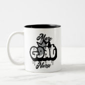 GOAT Nurse Graffiti Style Zweifarbige Tasse (Links)