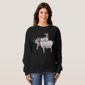 Goat Pair Goat Couple Goat Goat Farm Sweatshirt (Vorne ganz)