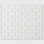 Goat Petting Zoo Birthday Party Pattern Wrap Geschenkpapier (Flach)