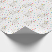 Goat Petting Zoo Birthday Party Pattern Wrap Geschenkpapier (Ecke)
