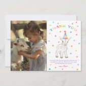 Goat Petting Zoo Geburtstag Danke Karte (Vorderseite)