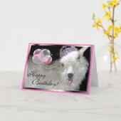 Goat Princess Happy Birthday Card Karte (Gelbe Blume)