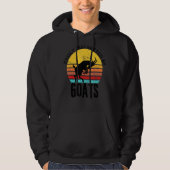 Goat Quote Easily Distracted By Goats Cute Goat Hoodie (Vorderseite)