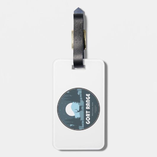 Goat Range Provincial Park Deer Gepäckanhänger (Rückseite vertikal)