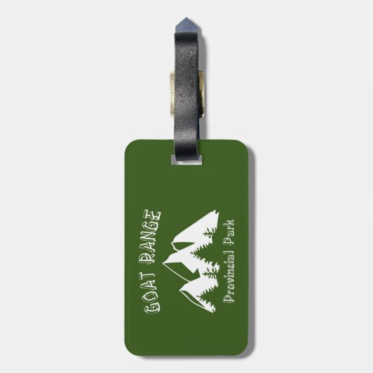 Goat Range Provincial Park Gepäckanhänger (Rückseite vertikal)