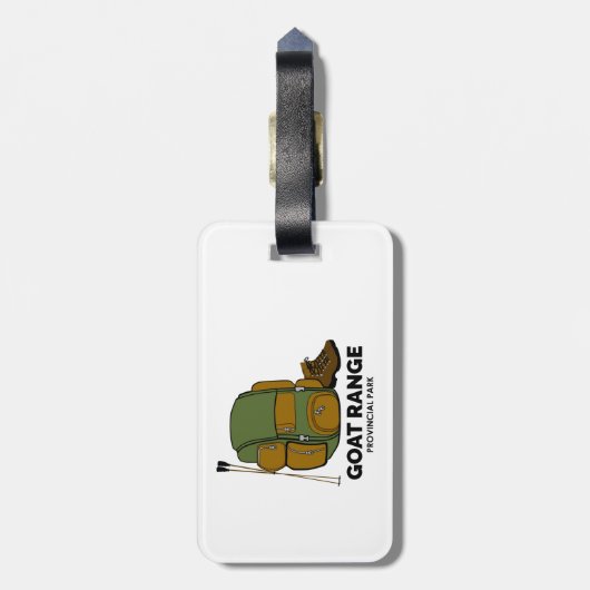 Goat Range Provincial Park Gepäckanhänger (Rückseite vertikal)