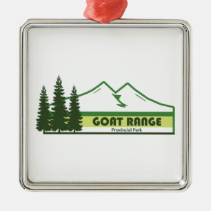 Goat Range Provincial Park Grüne Streifen Ornament Aus Metall
