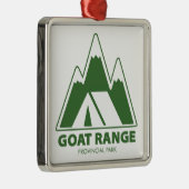 Goat Range Provincial Park Mountains Camping Ornament Aus Metall (Rechts)