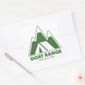 Goat Range Provincial Park Mountains Camping Quadratischer Aufkleber (Umschlag)