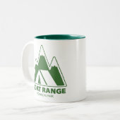Goat Range Provincial Park Mountains Camping Zweifarbige Tasse (Vorderseite Links)
