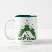 Goat Range Provincial Park Mountains Camping Zweifarbige Tasse (Links)