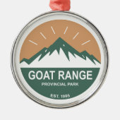 Goat Range Provincial Park Ornament Aus Metall (Vorne)