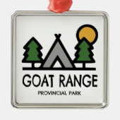Goat Range Provincial Park Ornament Aus Metall (Vorne)