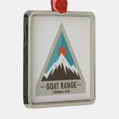 Goat Range Provincial Park Ornament Aus Metall (Rechts)