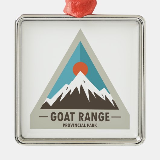 Goat Range Provincial Park Ornament Aus Metall (Vorne)