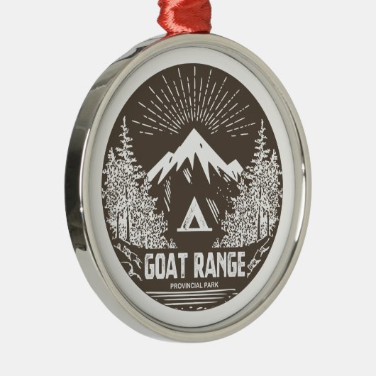 Goat Range Provincial Park Ornament Aus Metall (Rechts)