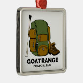 Goat Range Provincial Park Ornament Aus Metall (Rechts)