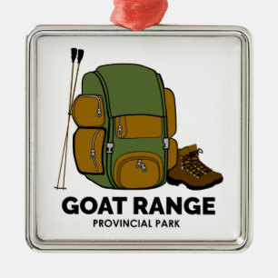 Goat Range Provincial Park Ornament Aus Metall