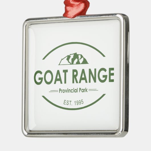 Goat Range Provincial Park Ornament Aus Metall (Links)