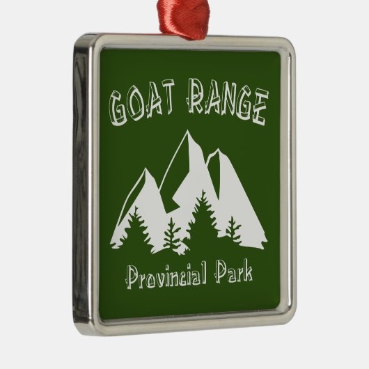 Goat Range Provincial Park Ornament Aus Metall (Rechts)