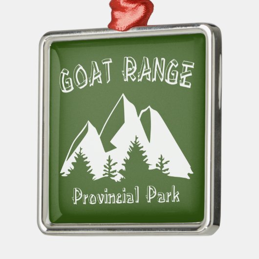 Goat Range Provincial Park Ornament Aus Metall (Links)