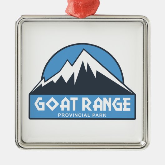 Goat Range Provincial Park Ornament Aus Metall (Vorne)
