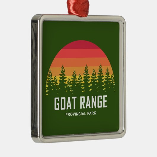 Goat Range Provincial Park Ornament Aus Metall (Rechts)