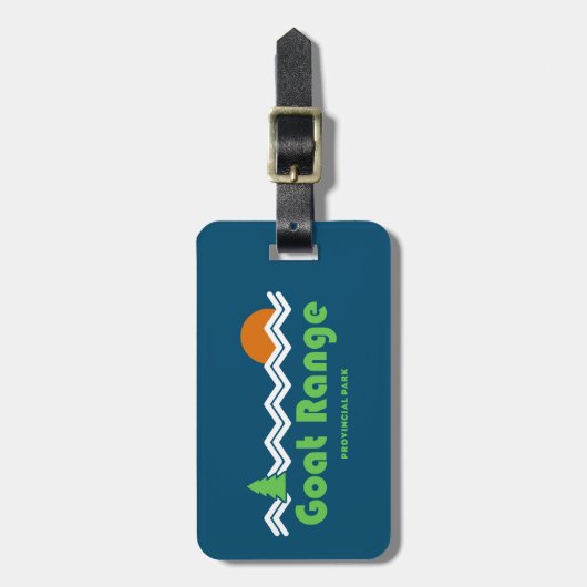 Goat Range Provincial Park Retro Gepäckanhänger (Vorderseite vertikal)