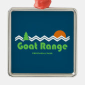 Goat Range Provincial Park Retro Ornament Aus Metall (Vorne)