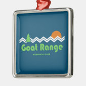 Goat Range Provincial Park Retro Ornament Aus Metall (Links)