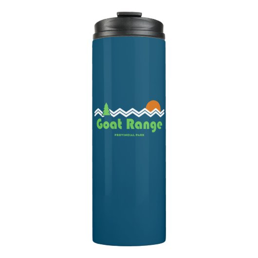 Goat Range Provincial Park Retro Thermosbecher (Vorderseite)