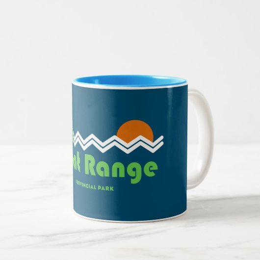 Goat Range Provincial Park Retro Zweifarbige Tasse (VorderseiteRechts)