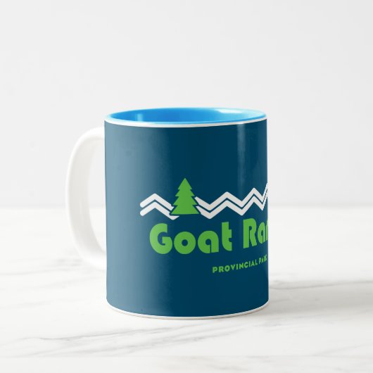Goat Range Provincial Park Retro Zweifarbige Tasse (Vorderseite Links)
