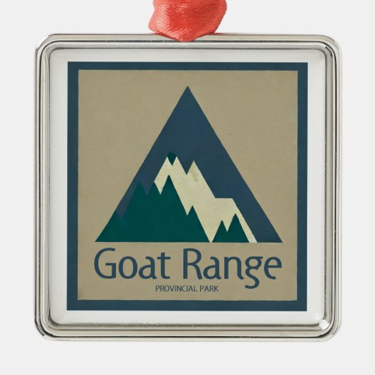 Goat Range Provincial Park Rustic Ornament Aus Metall (Vorne)