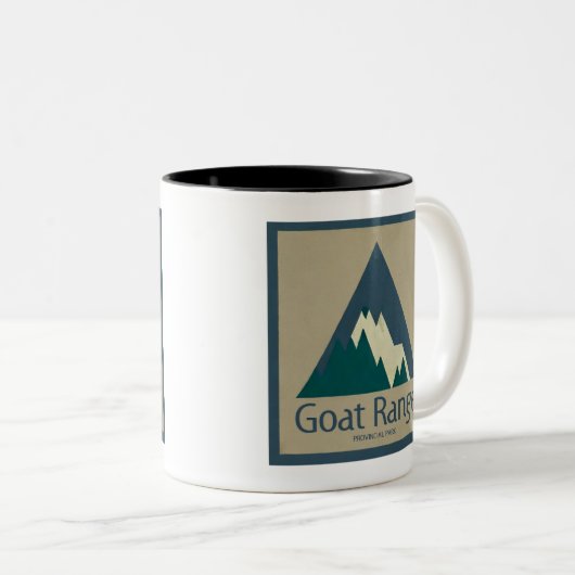 Goat Range Provincial Park Rustic Zweifarbige Tasse (VorderseiteRechts)