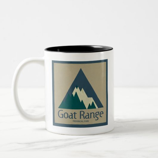Goat Range Provincial Park Rustic Zweifarbige Tasse (Links)