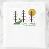 Goat Range Provincial Park Trail Rechteckiger Aufkleber (Tasche)