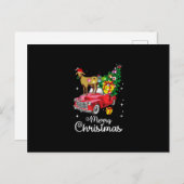 Goat Rides Red Car Weihnachten (Vorne/Hinten)