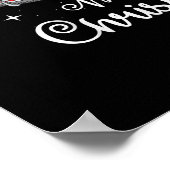 Goat Rides Red Car Weihnachten Poster (Ecke)