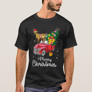 Goat Rides Red Truck Weihnachten Pajama T-Shirt
