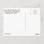 Goat Rock Sunset Foto Postkarte (Rückseite)