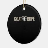 Goat Rope Decoration Goat Gift Keramik Ornament (Links)