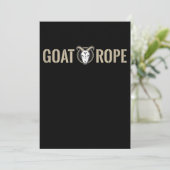 Goat Rope Decoration Goat Gift Save The Date (Stehend Vorderseite)