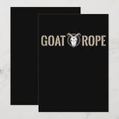 Goat Rope Decoration Goat Gift Save The Date (Vorne/Hinten)