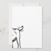Goat Sketch Sprichwort "Hej!" Einladung (Rückseite)