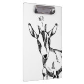 Goat Sketch Sprichwort "Hej!" Klemmbrett (Rechts)