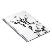 Goat Sketch Sprichwort "Hej!" Notizbuch Notizblock (Rechte Seite)